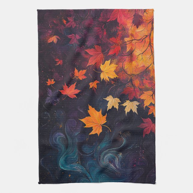 Linge De Cuisine Feuilles d'automne (Vertical)