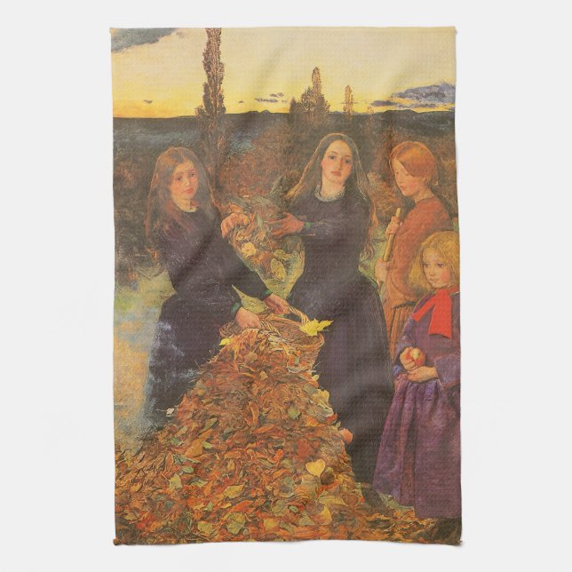 Linge De Cuisine Feuilles d'automne de Sir John Everett Millais (Vertical)