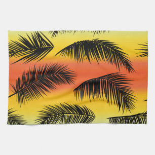 Linge De Cuisine Feuilles de palmiers : motif sans soudure.
