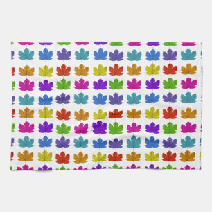 Linge De Cuisine Feuilles d'érable colorés