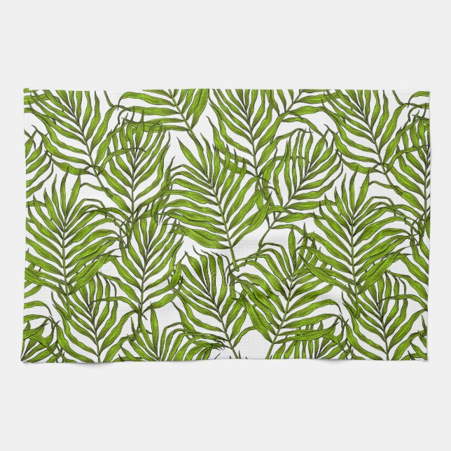 Linge De Cuisine Feuilles Palm (Horizontal)