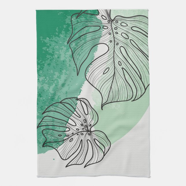 Linge De Cuisine Feuilles plantes (Vertical)