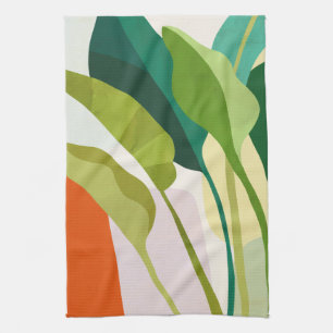 Linge De Cuisine Feuilles tropicaux