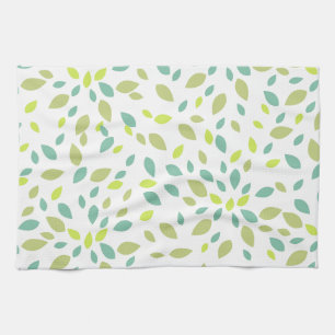 Linge De Cuisine Feuilles (Vertes)
