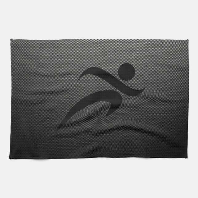 Linge De Cuisine Fibre de carbone de Faux ; Fonctionnement (Horizontal)