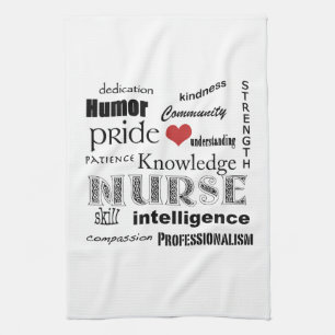 Linge De Cuisine Fierté-Attributs d'infirmière+coeur rouge