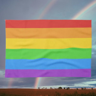 Linge De Cuisine Fierté dans chaque plat : Drapeau arc-en-ciel