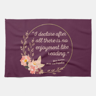Linge De Cuisine Fierté et préjugé Citation III - Style mignon