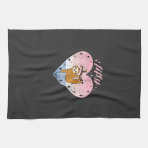 Linge De Cuisine Fille de 50 ans Anniversaire Mignonne Paresseux 50