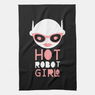 Linge De Cuisine fille robot chaude