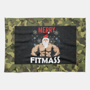 Linge De Cuisine Fitmas homme Camo de Noël haltérophilie Gymnase