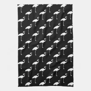 Linge De Cuisine Flamant rose blanc Flamants roses tropicaux Arriè