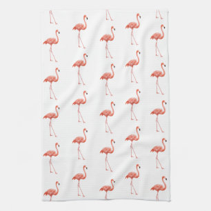 Linge De Cuisine Flamant rose rose Motif simple