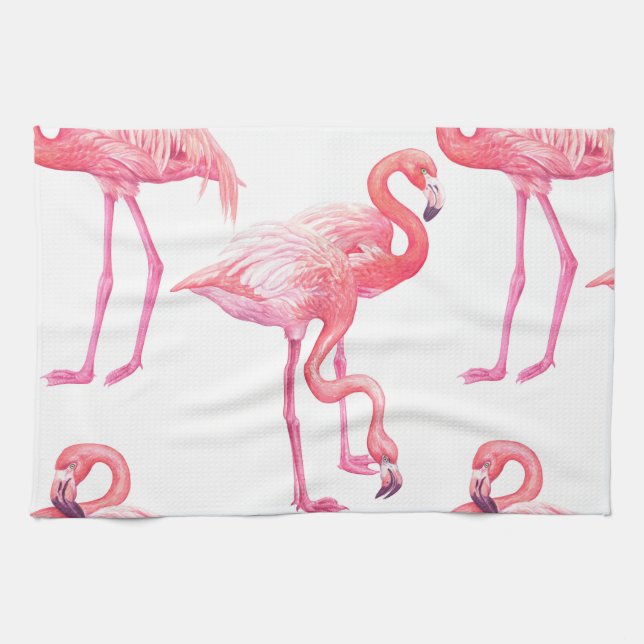 Linge De Cuisine Flamants roses (Horizontal)