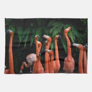 Linge De Cuisine Flamants roses en cuisine paradisiaque