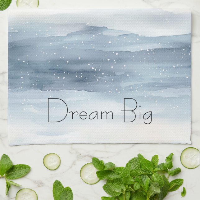 Linge De Cuisine Flèches blanches bleues (Plié)