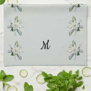 Linge De Cuisine Fleur alpine célèbre d'edelweiss suisse