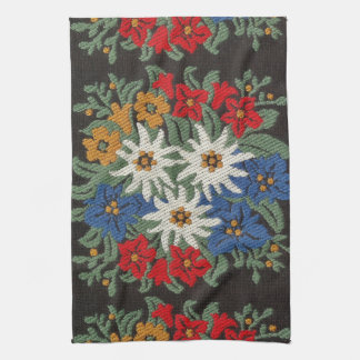 Linge De Cuisine Fleur alpine suisse Edelweiss