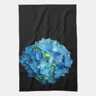 Linge De Cuisine Fleur bleu floral bleu Hydrangea
