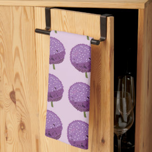 Linge De Cuisine Fleur d'Allium violet Fleur Floral