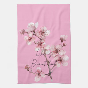 Linge De Cuisine Fleur de fleurs de cerisier rose