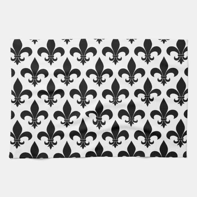 Linge De Cuisine Fleur de lis Motif Classic (Horizontal)