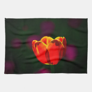 Linge De Cuisine Fleur de tulipe rouge
