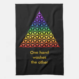 Linge De Cuisine Fleur de vie / Blume des Lebens - chakra pyramidal