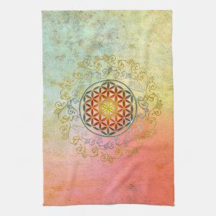 Linge De Cuisine Fleur de vie / Blume des Lebens - Ornement IV BG