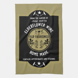 Linge De Cuisine Fleur d'Elderflower maison personnalisée