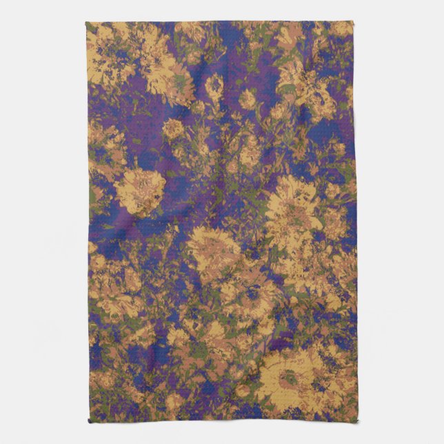 Linge De Cuisine Fleur jaune (Vertical)