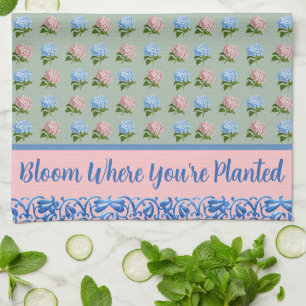 Linge De Cuisine Fleur où vous êtes plantés Fleurs Pastel