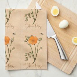 Linge De Cuisine Fleur sauvage botanique de Californie