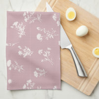 Fleur sauvage de prairie délicat motif rousse