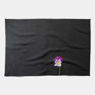 Linge De Cuisine Fleur violette ktcnm