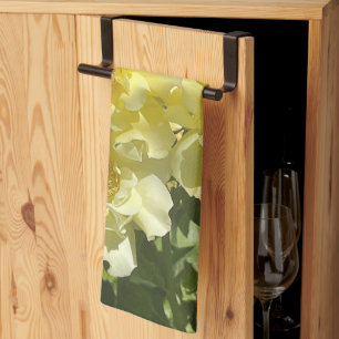 Linge De Cuisine Fleurs botaniques jaunes