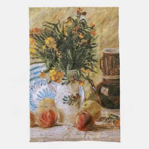 Linge De Cuisine Fleurs Café et Fruit Van Gogh Art