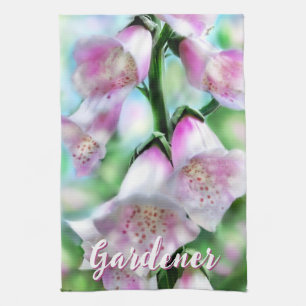 Linge De Cuisine Fleurs de digitale personnalisées pour jardin fleu