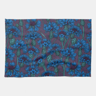 Linge De Cuisine Fleurs de maïs bleues, fleurs sauvages