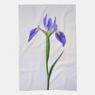 Linge De Cuisine Fleurs Fleur Iris Violet