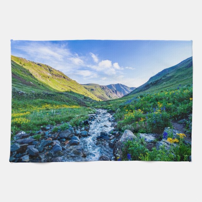 Linge De Cuisine Fleurs | Fleurs sauvages en Colorado (Horizontal)