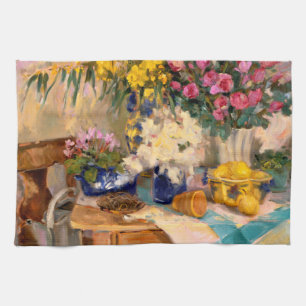 Linge De Cuisine Fleurs fraîches II