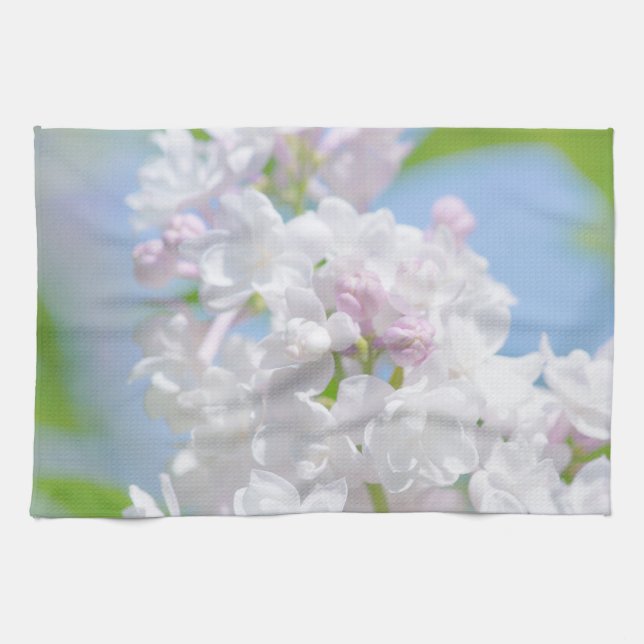 Linge De Cuisine Fleurs Lilac (Horizontal)
