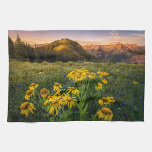 Linge De Cuisine Fleurs   Mountain Meadow Crested Butte Colorado