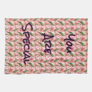 Linge De Cuisine Fleurs personnalisées et sur mesure à l'aquarelle