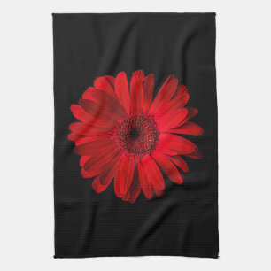 Linge De Cuisine Fleurs Red Gerbera Daisy