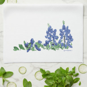 Linge De Cuisine Fleurs sauvages Bluebonnet, Fleurs texanes