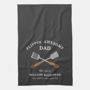Linge De Cuisine Flippin Awesome Papa BBQ Père personnalisé