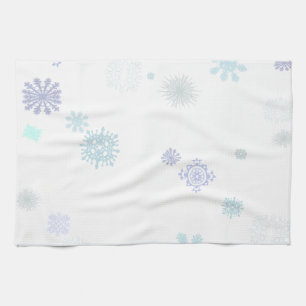 Linge De Cuisine Flocons de neige pâles