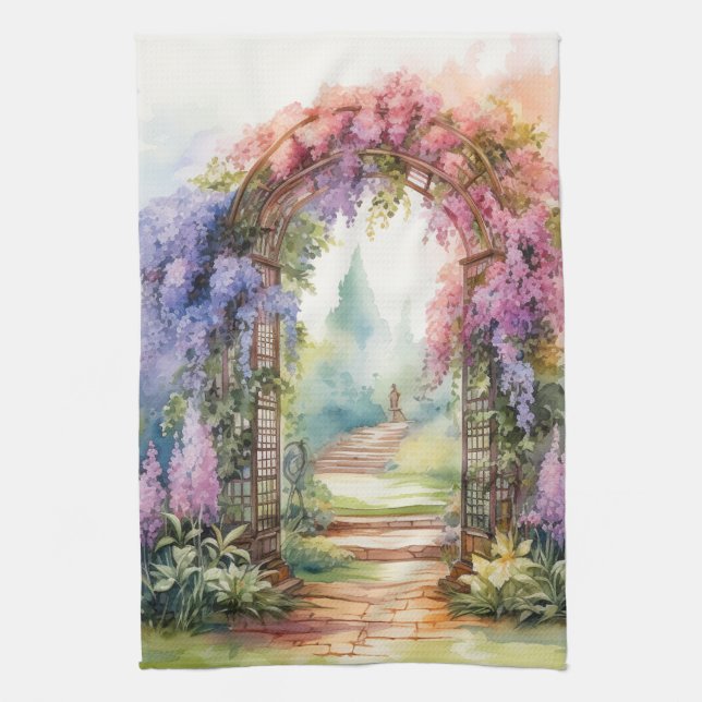 Linge De Cuisine Floral Arch Landscape (Vertical)
